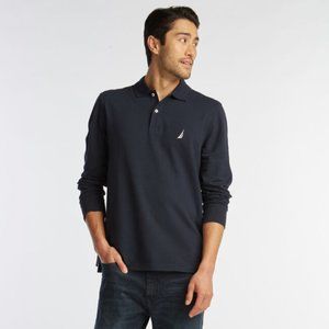 Nautica Classic Fit Long Sleeve Polo (Large)